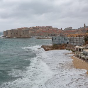 Olujno jugo u Dubrovniku