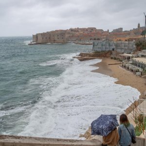 Olujno jugo u Dubrovniku