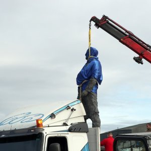 Postavljanje kipa Franje Tuđmana na križanju Vukovarske i Hrvatske bratske zajednice