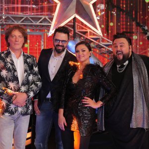 Tonči Huljić, Petar Grašo, Nina Badrić, Jacques Houdek i Andrea Andrassy