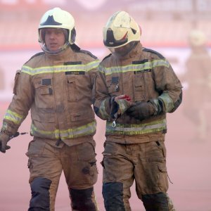 Vatrogasac ozlijeđen na derbiju Hajduk - Dinamo