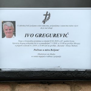 Ispraćaj Ive Gregurevića na zagrebačkom Mirogoju