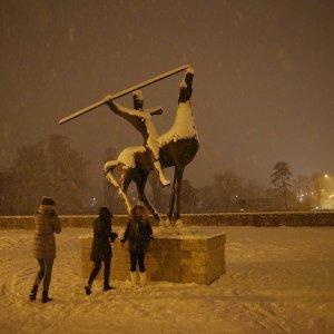 Snijeg zabijelio Sinj i Dalmatinsku zagoru