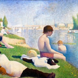 Georges Seurat, 'Kupači kod Asnièresa', 1884.