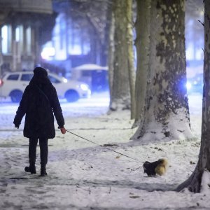 Snijeg u Zagrebu i Sisku