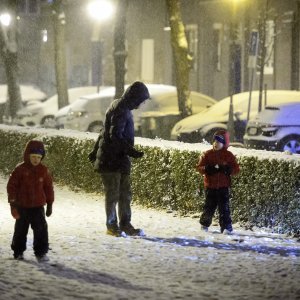 Snijeg u Zagrebu i Sisku