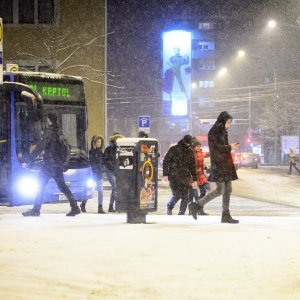 Snijeg u Zagrebu i Sisku