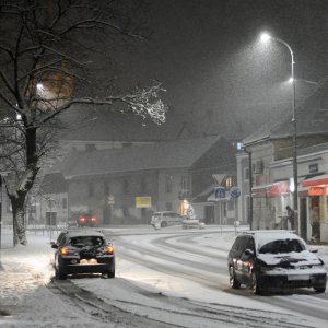 Snijeg u Zagrebu i Sisku