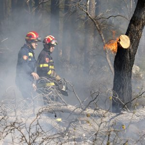 Požar kod svetišta Vepric u Makarskoj