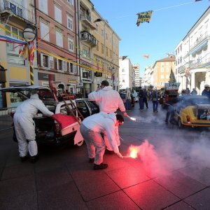 Maškarani auto-rally Pariz - Bakar na Korzu