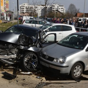 Sudar u zagrebačkoj Dubravi