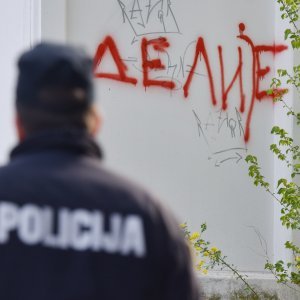 Grafiti Crvene Zvezde u Šibeniku