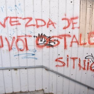 Grafiti Crvene Zvezde u Šibeniku