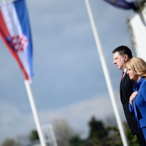 Kolinda Grabar-Kitarović i latvijski predsjednik Raimonds Vejonisom