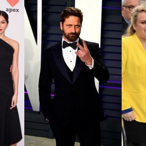 Gemma Chan, Gerard Butler i Rebel Wilson