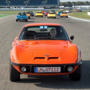 Opel GT na proslavi 50. godišnjice na Hockenheimringu