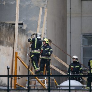 Sanacija urušenog zida kod Arheološkog muzeja u Zagrebu