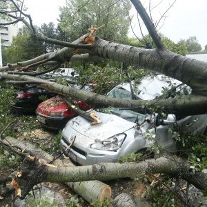 Razbijeni automobili u Sopotu