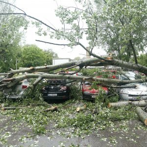 Razbijeni automobili u Sopotu