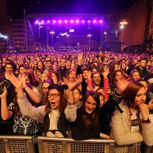 Koncert Petra Graše na Trgu bana Josipa Jelačića