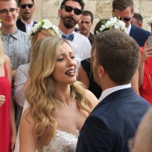 Vjenčanje Brune Sanader i Vedrana Vukadinovića u hvarskoj katedrali
