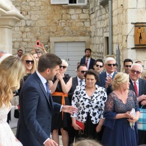 Vjenčanje Brune Sanader i Vedrana Vukadinovića u hvarskoj katedrali