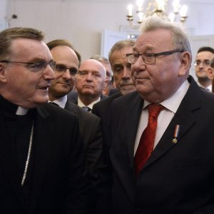 Kardinal Josip Bozanić i Vladimir Šeks