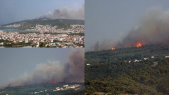 gorjelo blizu kuća