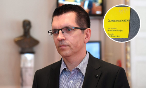 Bunjac objavio da izlazi iz Živog zida, opet prozvao Vladimiru Palfi, a na facebooku objavio prerezanu člansku iskaznicu