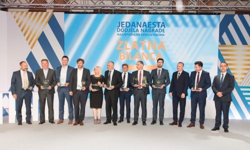 Dodijeljene nagrade Zlatna bilanca, najuspješniji poduzetnik karlovački HS Produkt