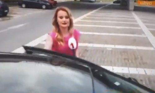 Srpska reporterka savjetovala kako rashladiti auto i izazvala urnebes na internetu