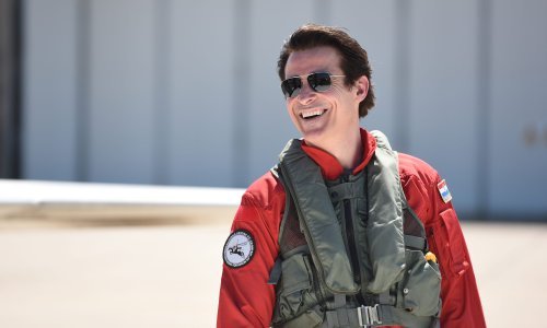 Goran Višnjić stigao u rodni Šibenik i uživao u zračnoj avanturi