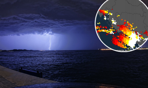 Europski sustav upozorio: Na Jadranu moguća tornada; stižu jaka nevremena, neki dijelovi naše obale već pogođeni