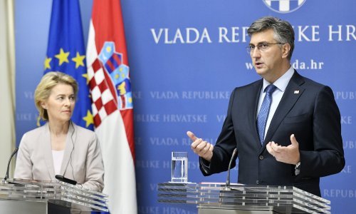 Plenković započeo trodnevni posjet Bruxellesu radnim ručkom s Ursulom von der Leyen