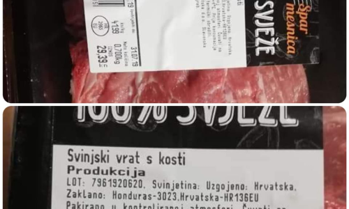 Javio nam se zabrinuti čitatelj s viješću da Spar prodaje svinjetinu iz Hondurasa, no evo o čemu se zapravo radi