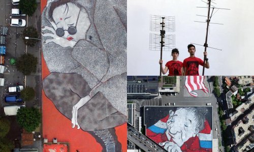 U Zagrebu će uskoro na jednoj zgradi osvanuti uspavani div. Razgovarali smo s umjetnicima iz Francuske koji će ga oslikati