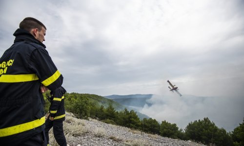 Požar u Nacionalnom parku Krka još nije ugašen, nova smjena vatrogasaca kreće u akciju
