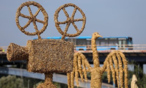 [FOTO] Pogledajte impresivne skulpture životinja od slame na Ljetu na Savi