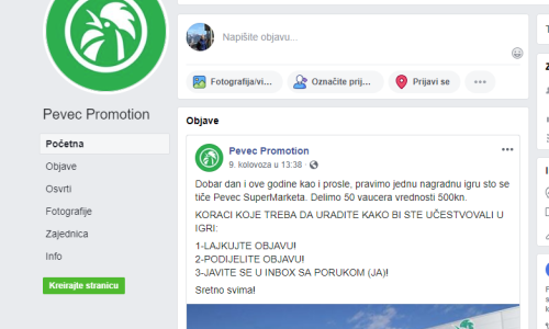 Pevec upozorava: Facebookom kola lažna nagradna igra, nemamo veze s tim