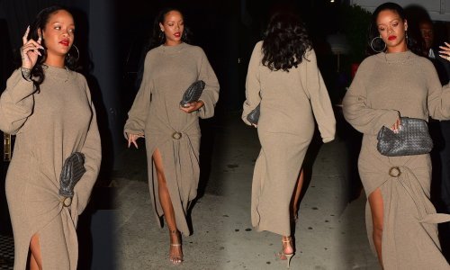 Kakva elegancija: Rihanna isfurala haljinu koja izgleda kao dekica