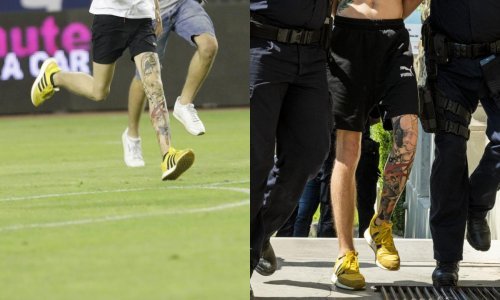 Je li huligan koji je uletio na teren u Poljudu protiv Gzire u Uzdolju mlatio Srbe?