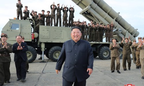 Kim nadgledao testiranje 'super-velikog' raketnog bacača