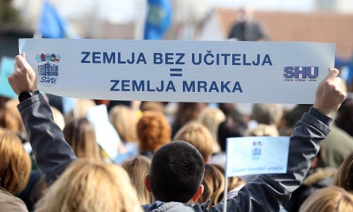 Učitelji i nastavnici dolaze na Markov trg u četvrtak u podne