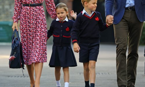Prvi dan škole: Princeza Charlotte nije krila uzbuđenje dok je princ George nevoljko došao na nastavu