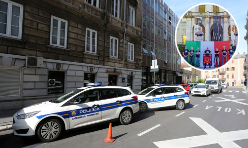 Provokatori se množe: Policija uhitila još dvojicu Talijana s fašističkom zastavom