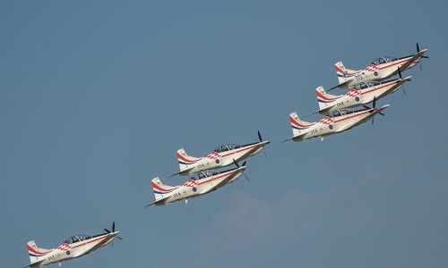 Svečano dočekani piloti 'Krila Oluje' nakon 200. nastupa na međunarodnom zrakoplovnom mitingu