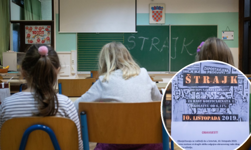 Počeo štrajk u osnovnim i srednjim školama, evo što se očekuje tijekom dana