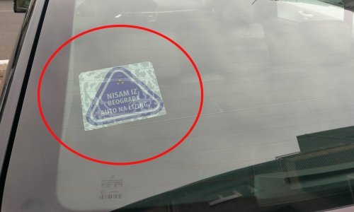 Hoće li ova poruka spriječiti razbijanje auta BG tablica?