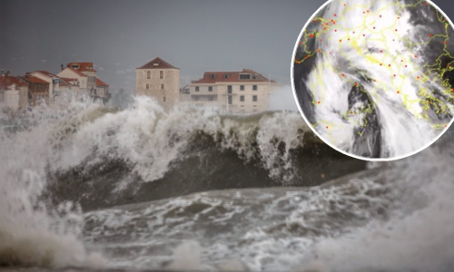 Pogledajte 'mrcinu od ciklone' koja je uzrokovala nezapamćeno nevrijeme; na udaru i Istra, u Kaštelima more ušlo u kuće