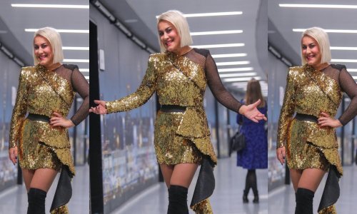 Nakon svih lanaca i ostale pozamanterije koju je stavljala na sebe, ovo na Indiri izgleda kao suvisao stajling